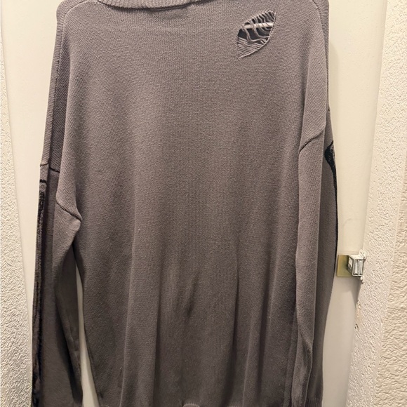 Dolls Kill Gray Skeleton Sweater - Picture 2 of 3